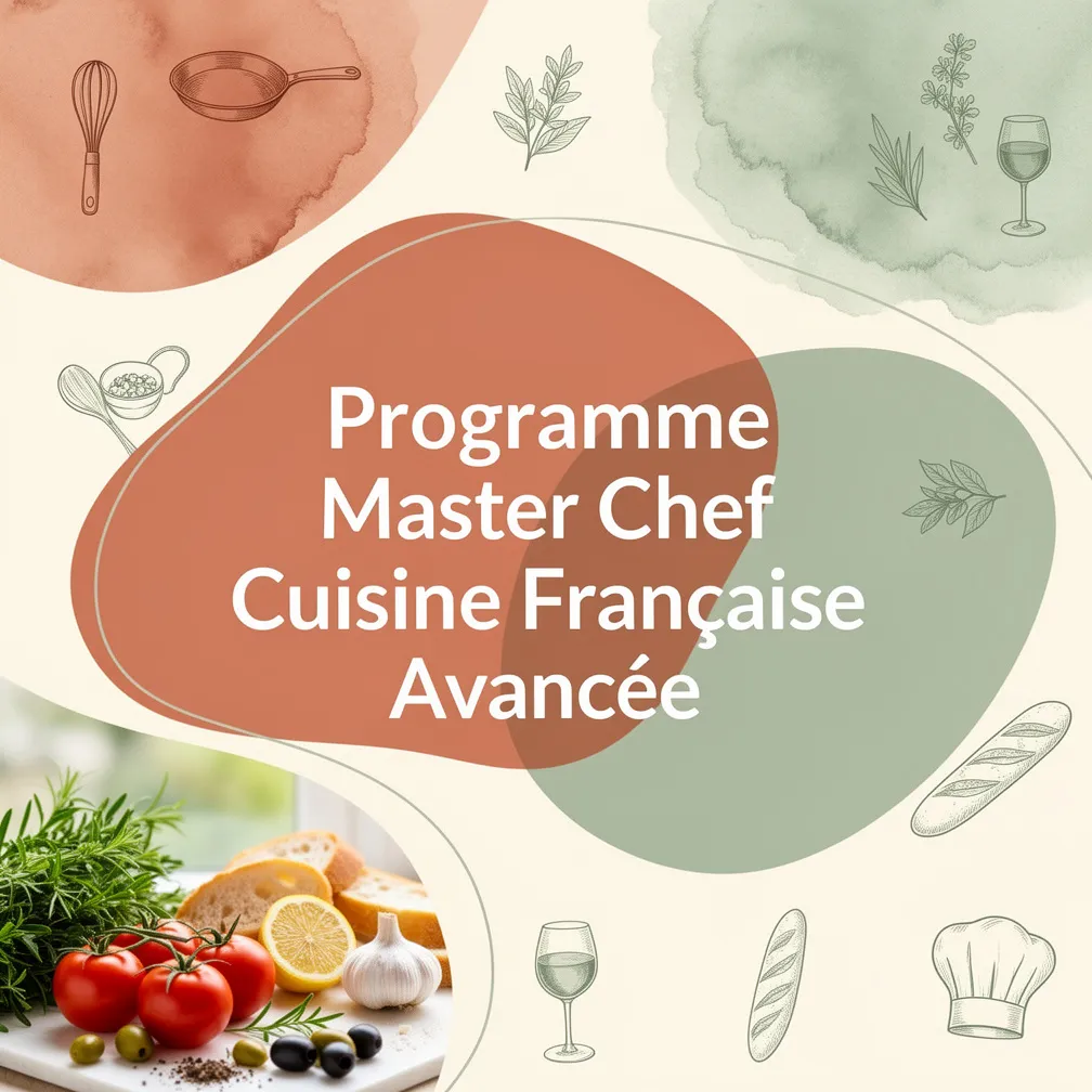 Programme Master Chef Cuisine Française Avancée